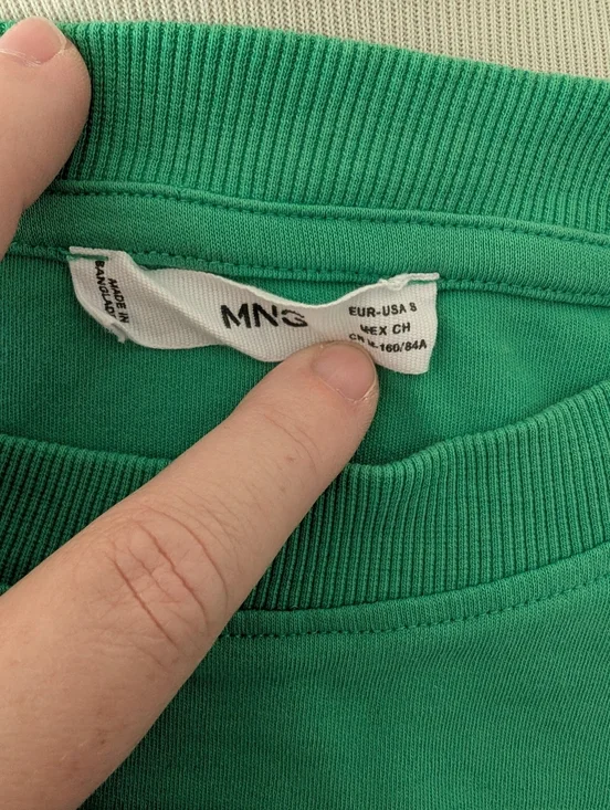 Mango Sita2 T-shirt Green Small - Picture 2 of 13